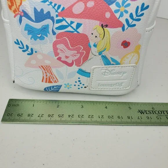 Loungefly Disney Alice In Wonderland Convertible Mini Bag Backpack - Picture 13 of 15